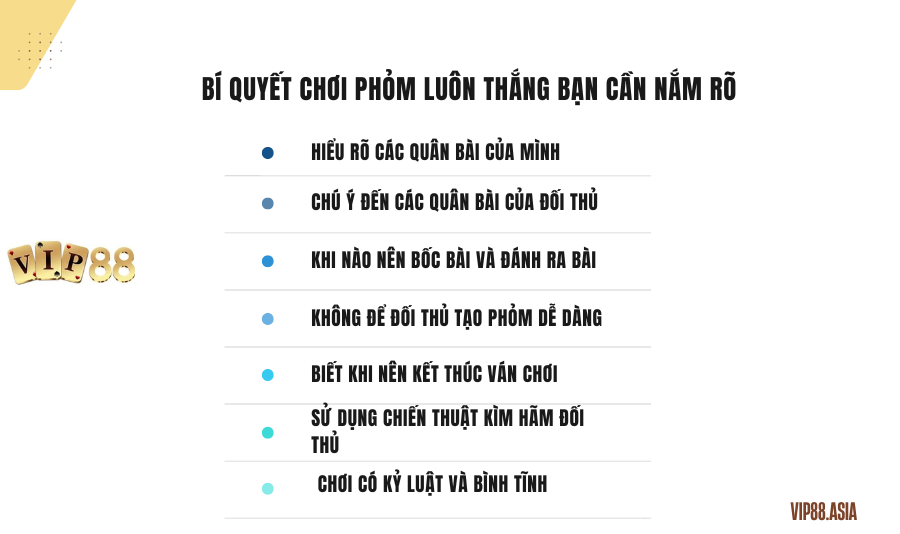 Bí quyết chơi phỏm luôn thắng bạn cần nắm rõ